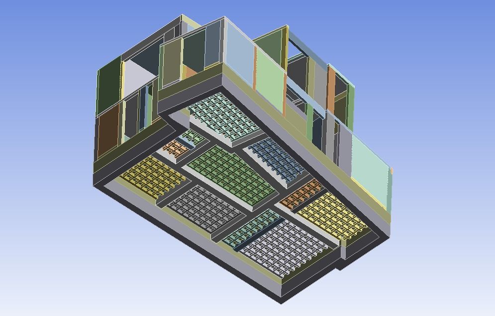 Modelo estructural ANSYS de la casa de playa
